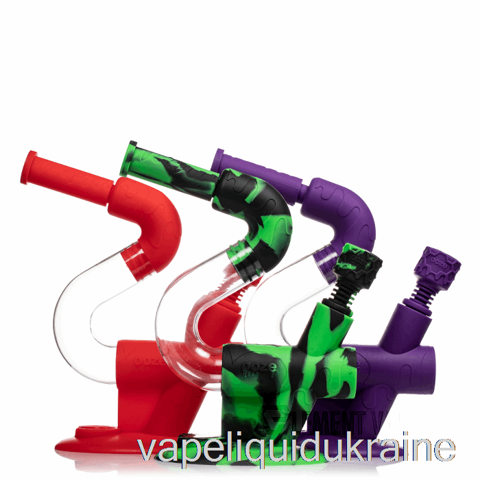 Vape Ukraine Ooze Swerve Silicone Water Pipe Rasta (Green / Red / Yellow)